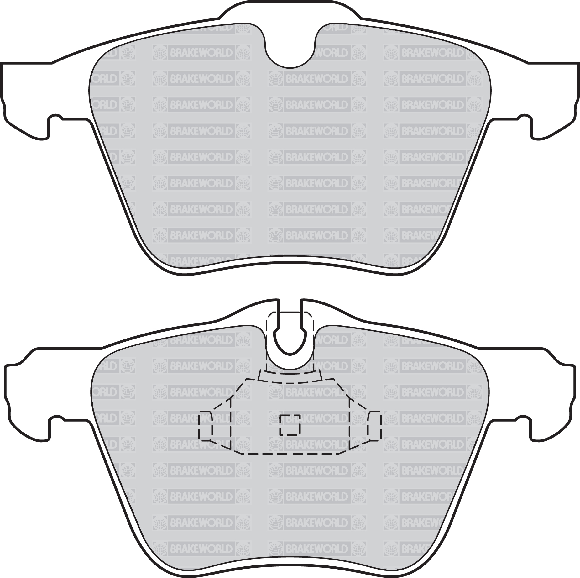OEM Delantero Discos Almohadillas 282mm Para Citroen Berlingo Multispace 1.6 TD 90 HP 2008