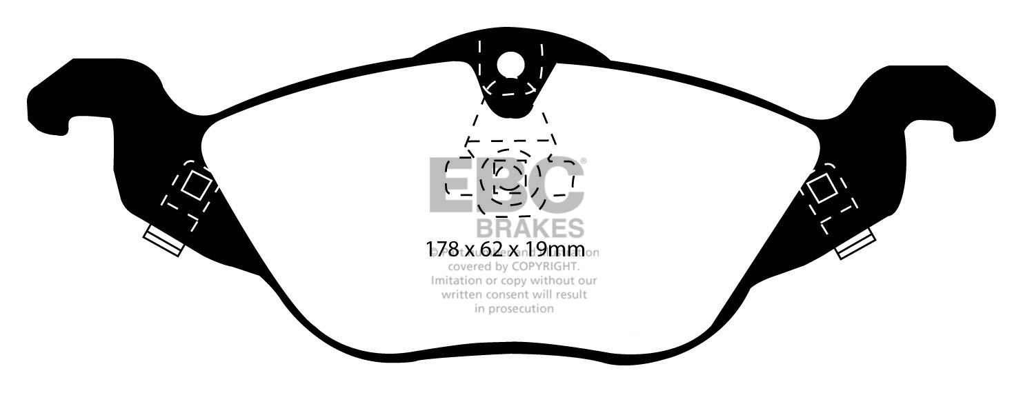 EBC Brakes UD1317 Ultimax Brake Pads Fits 06-18 Sprinter 2500 Sprinter