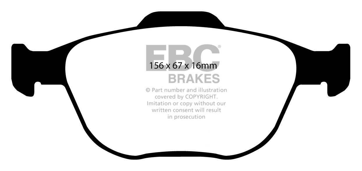 REAR PADS KIT FOR BMW 325 2.5 2000-07 E46 EBC GREENSTUFF FRONT