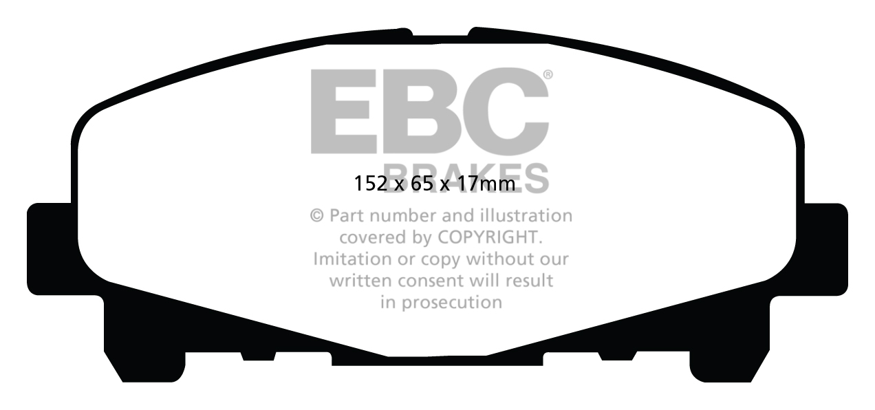 EBC 296mm FRONT USR SLOTTED BRAKE DISCS GREENSTUFF PADS KIT SET PD06KF286