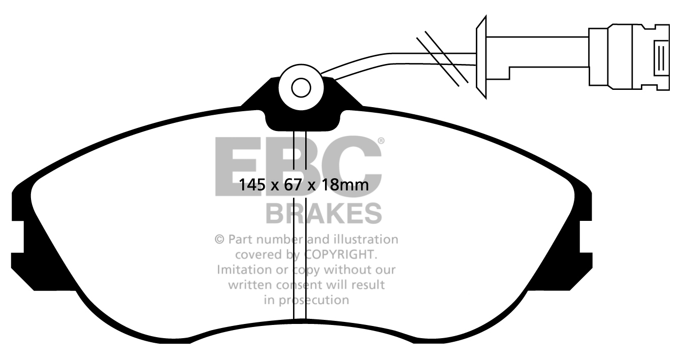 Kit de almohadillas trasero para Mini EBC Yellowstuff frontal 1.6 Turbo Cooper S 2007-13 R56